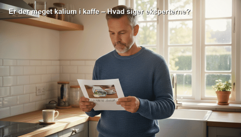 Kalium i kaffe, sundhed, kostråd, ekspertvurdering, ernæring.
