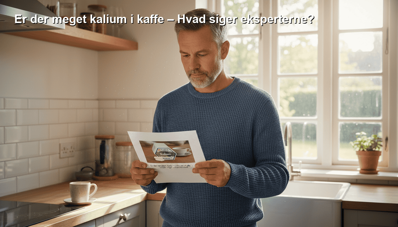 Kalium i kaffe, sundhed, kostråd, ekspertvurdering, ernæring.