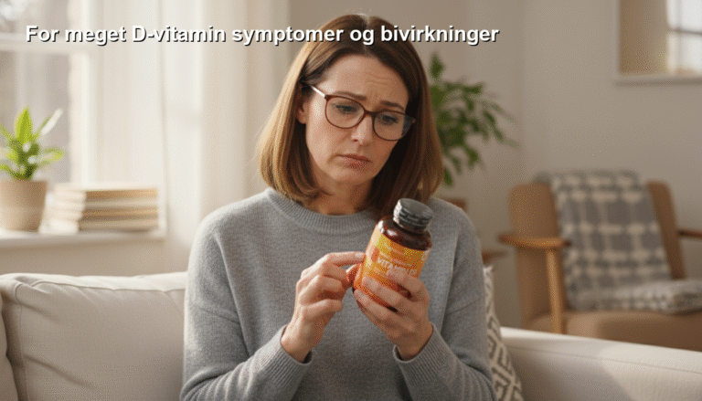For meget D-vitamin symptomer og bivirkninger