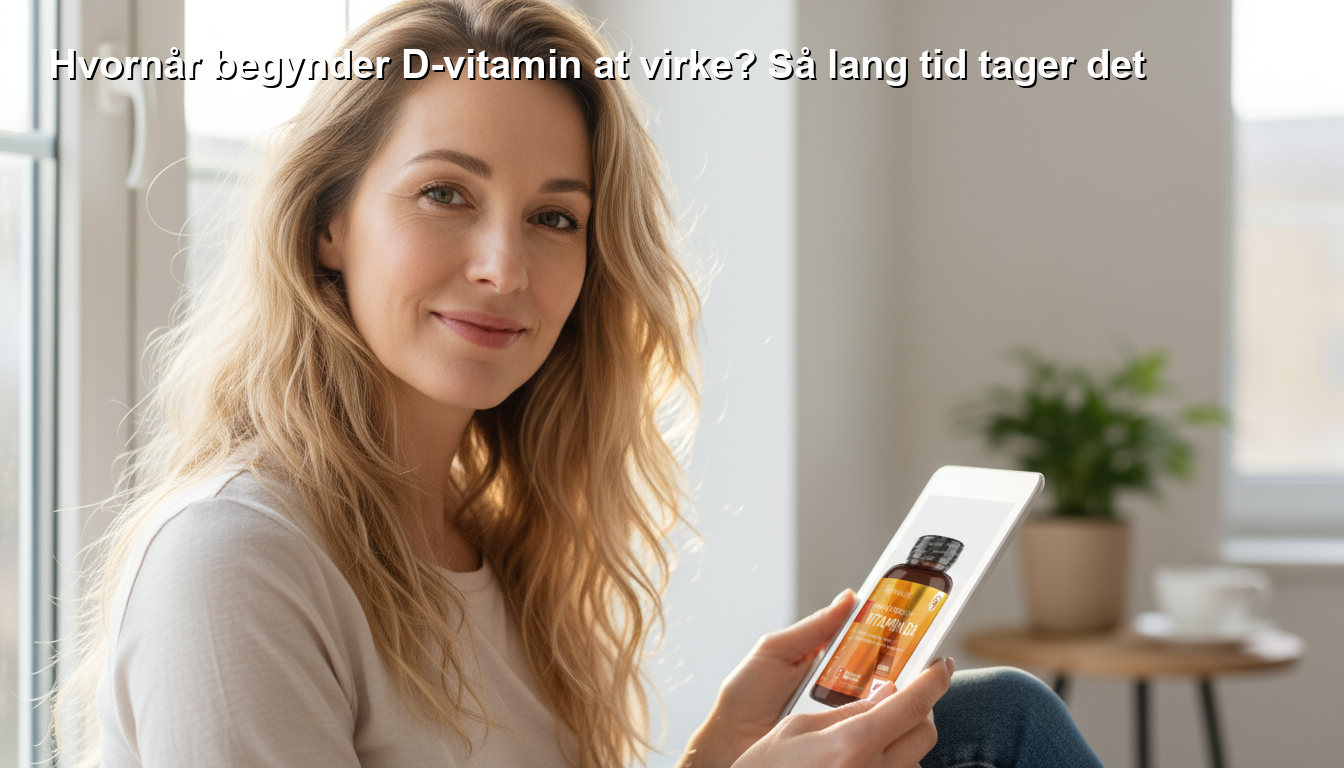 Hvornår begynder D-vitamin at virke? Så lang tid tager det