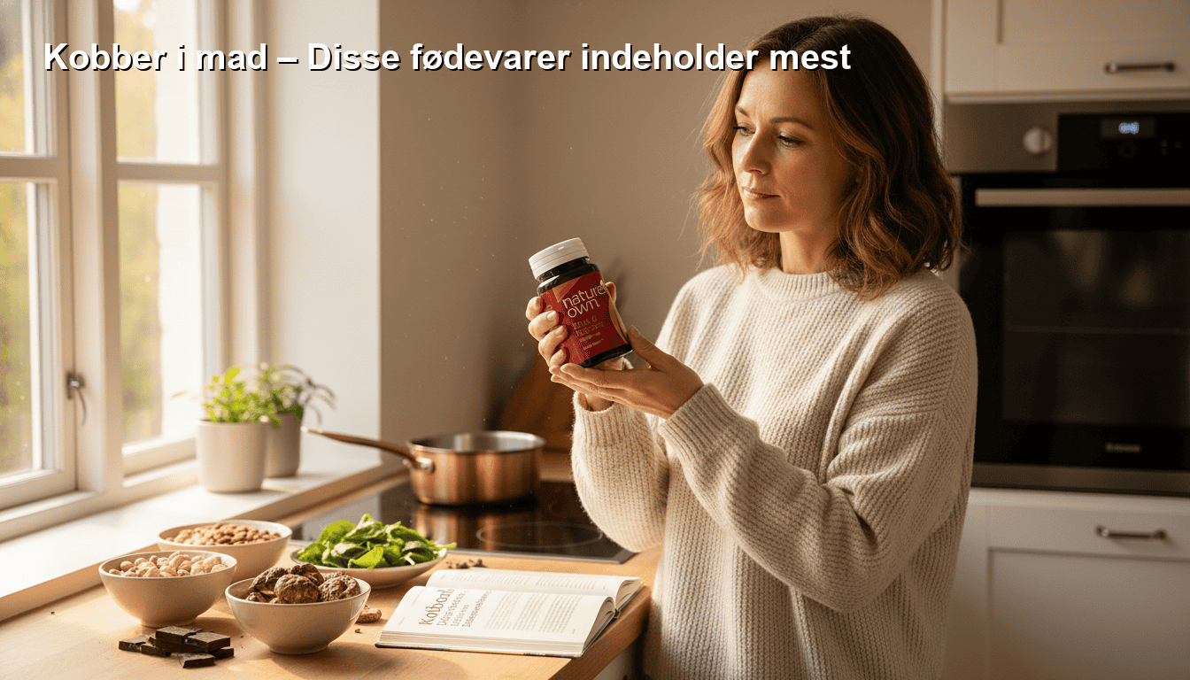 Kobber i mad – Disse fødevarer indeholder mest