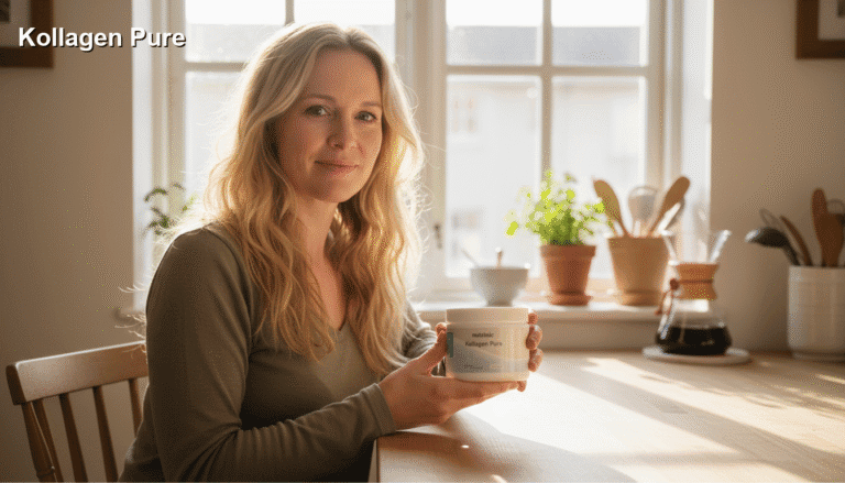Kollagen Pure, collagen kosttilskud, naturlig skønhed, sund aldring, hudfirkant, ledhæftighed, hudfornyelse, skønhedspleje, sund livsstil, naturlige ingredienser.