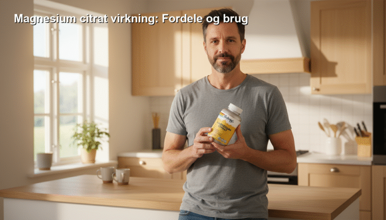 Magnesium citrat virkning: Fordele og brug