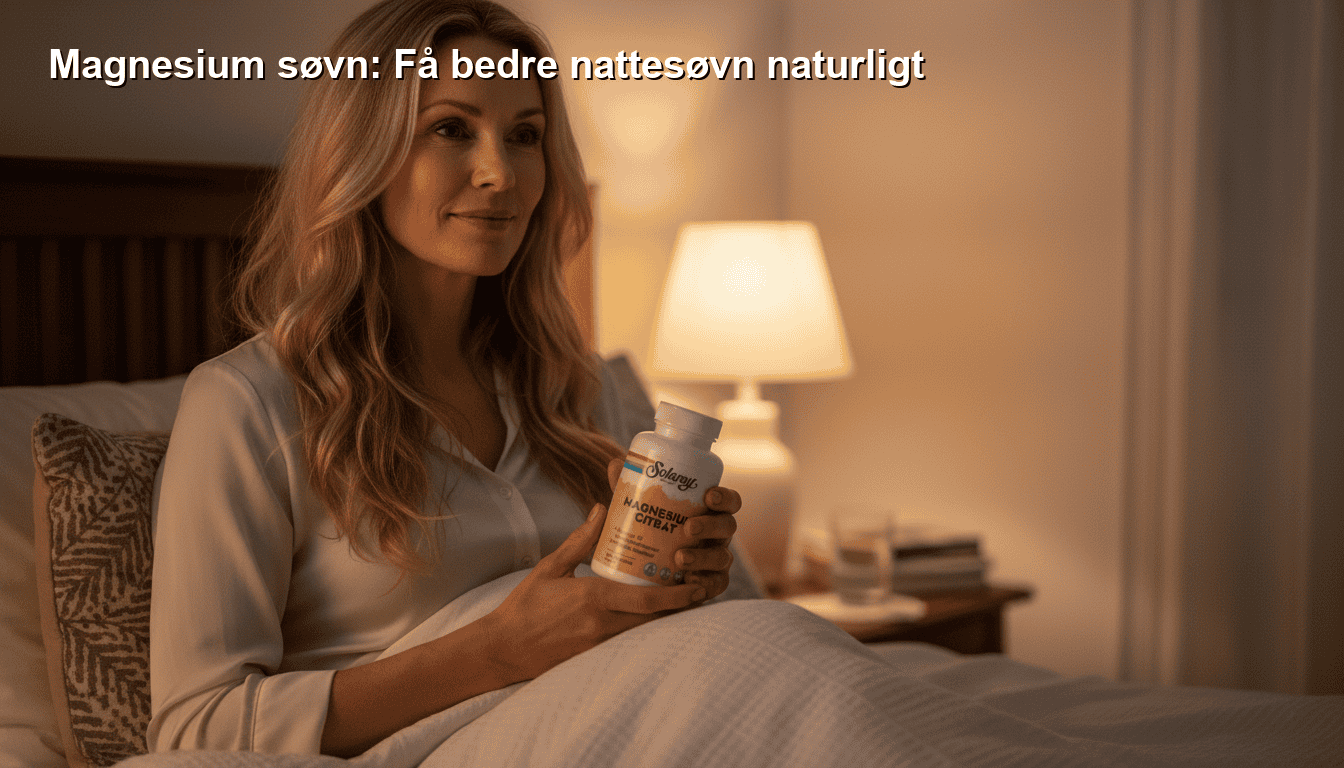 Magnesium søvn: Få bedre nattesøvn naturligt