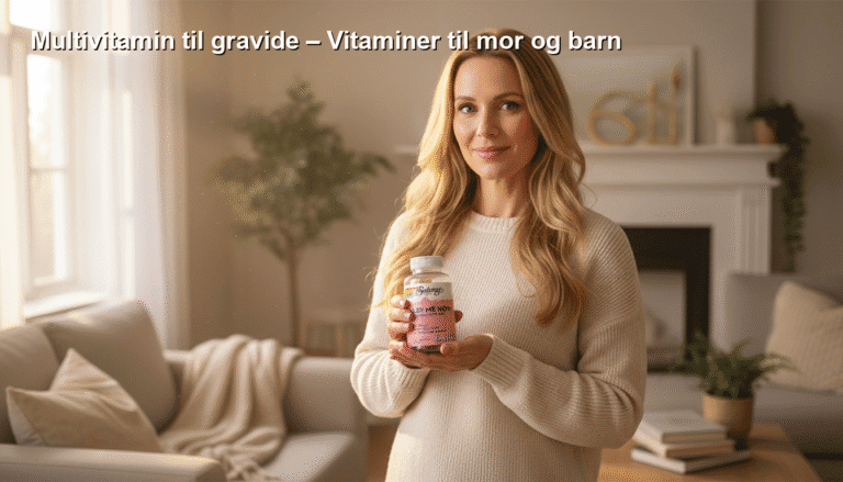 Multivitamin til gravide – Vitaminer til mor og barn, kosttilskud til graviditet, multivitaminer for babyudvikling, naturlige vitaminer til gravide, sunde kosttilskud til gravide kvinder.