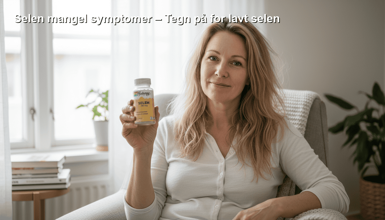 Søger du information om lavt SELEN-niveau og symptomer, kan du finde på Bedstesundhed.dk, hvordan lavt SELEN påvirker helbredet og hvordan man kan øge sine niveauer gennem kost og tilskud.