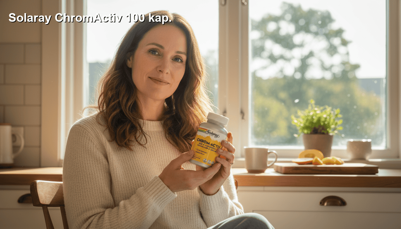 Opti Solaray ChromAactiv 100 kapsler, naturlig kosttilskud til sundhed og velvære, fremstillet til at støtte kroppens funktioner i hverdagen. Perfekt til en sund livsstil.