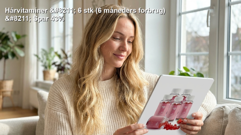 Hårvitaminer - 6 stk (6 måneders forbrug) - Spar 43%