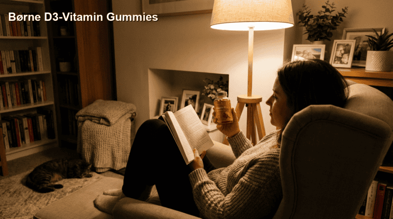 Børne D3-vitamin gummies i flasken, perfekt til børns sundhed og velvære, hjælper med at styrke immunforsvaret og er lavet med naturlige ingredienser for optimal sundhed.